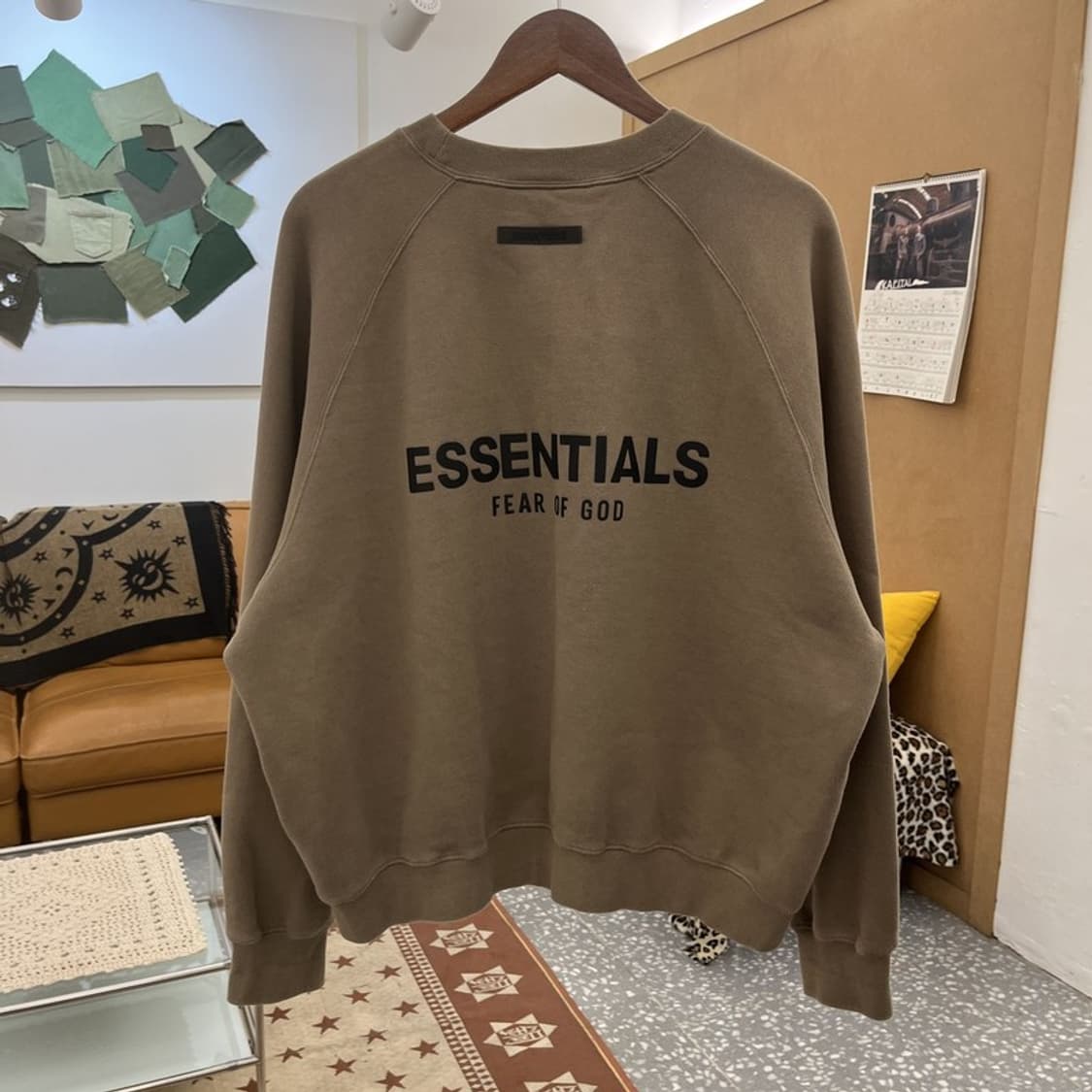 피어 오브 갓 에센셜 빈티지 모던 캐주얼 빅로고 맨투맨 M C10227 상품이미지4