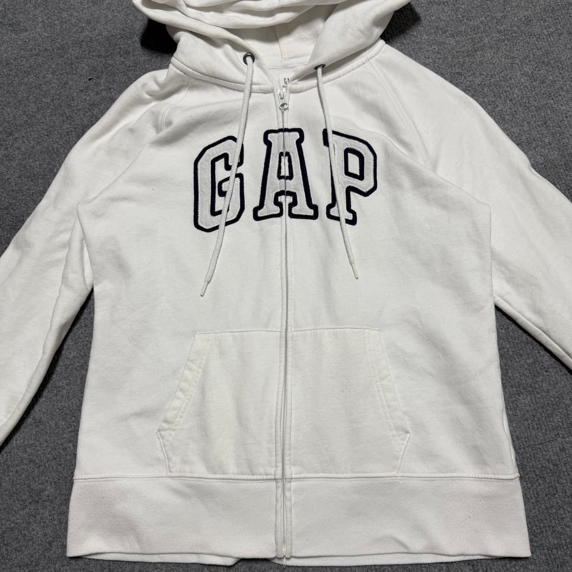 갭 화이트 후드집업 m 상품이미지2