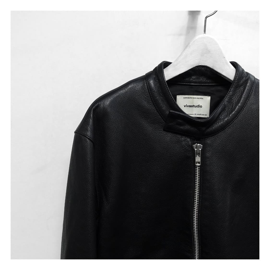 VIVASTUDIO 비바스튜디오 섀도우라이더스 카우 나파 레더 라이더자켓 상품이미지5