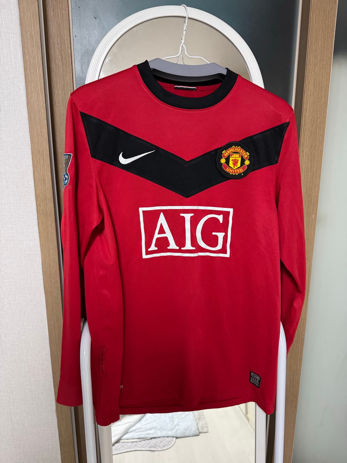 (M)09-10 맨유 홈 긴팔 유니폼 마이클 오언 7번 상품이미지1