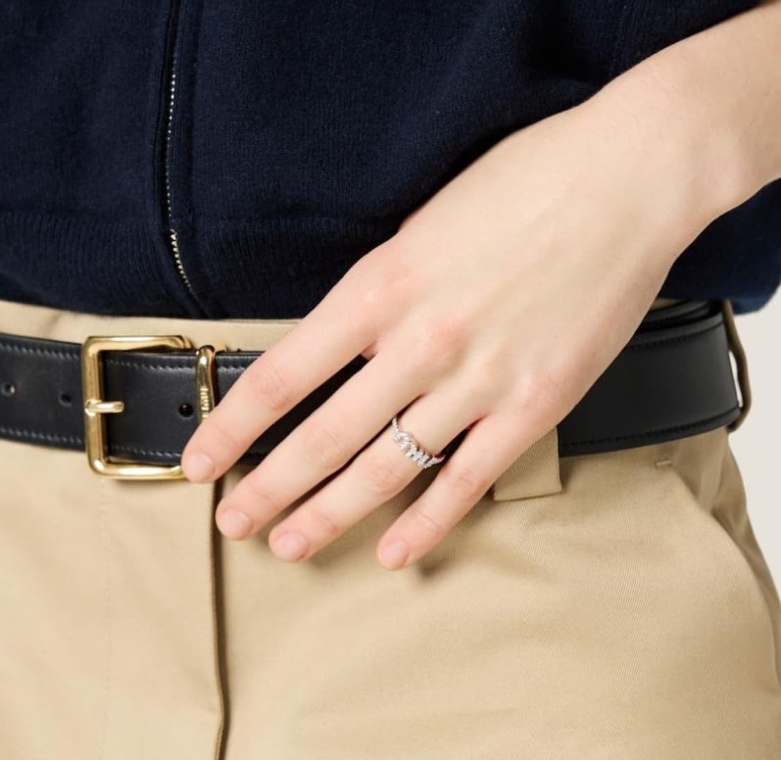 [급처] 미우미우 정품 크리스탈 반지 13호  상품이미지9