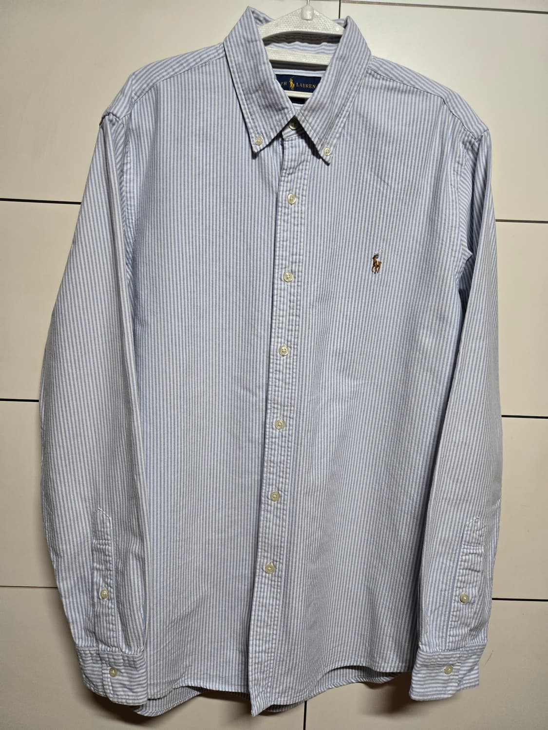 폴로 랄프로렌 신형 블루 스트라이프 옥스포드 셔츠 상품이미지2