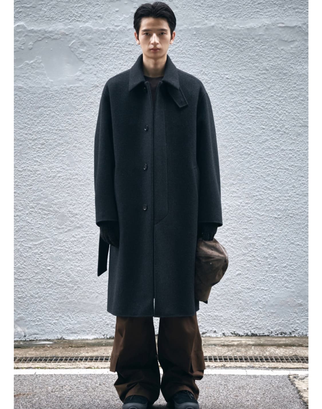 커스텀멜로우 Grey Cashmere Blended Mac Coat맥코트 상품이미지2