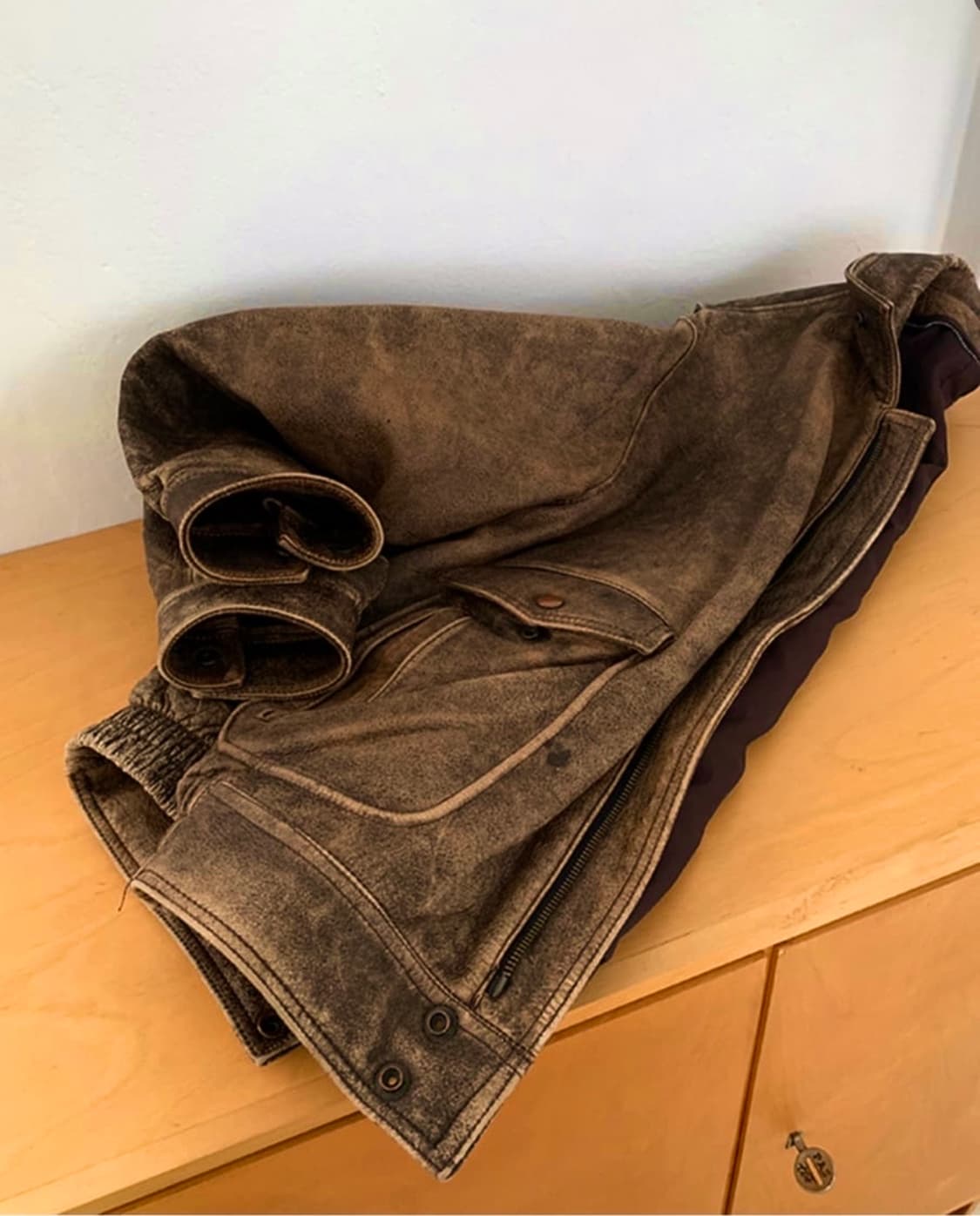 80‘s tokyo leather bomber jaket 상품이미지1