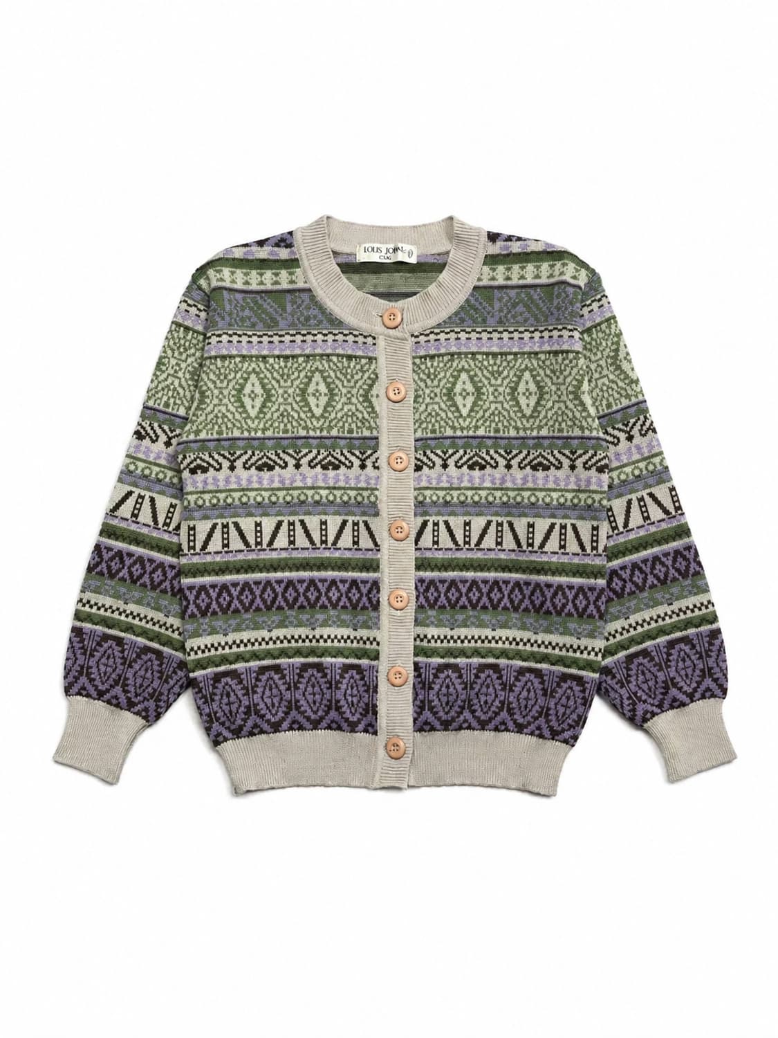 JPN 90s 일본 빈티지 y2k 페어아일 보헤미안 노르딕 니트 스웨터 상품이미지1