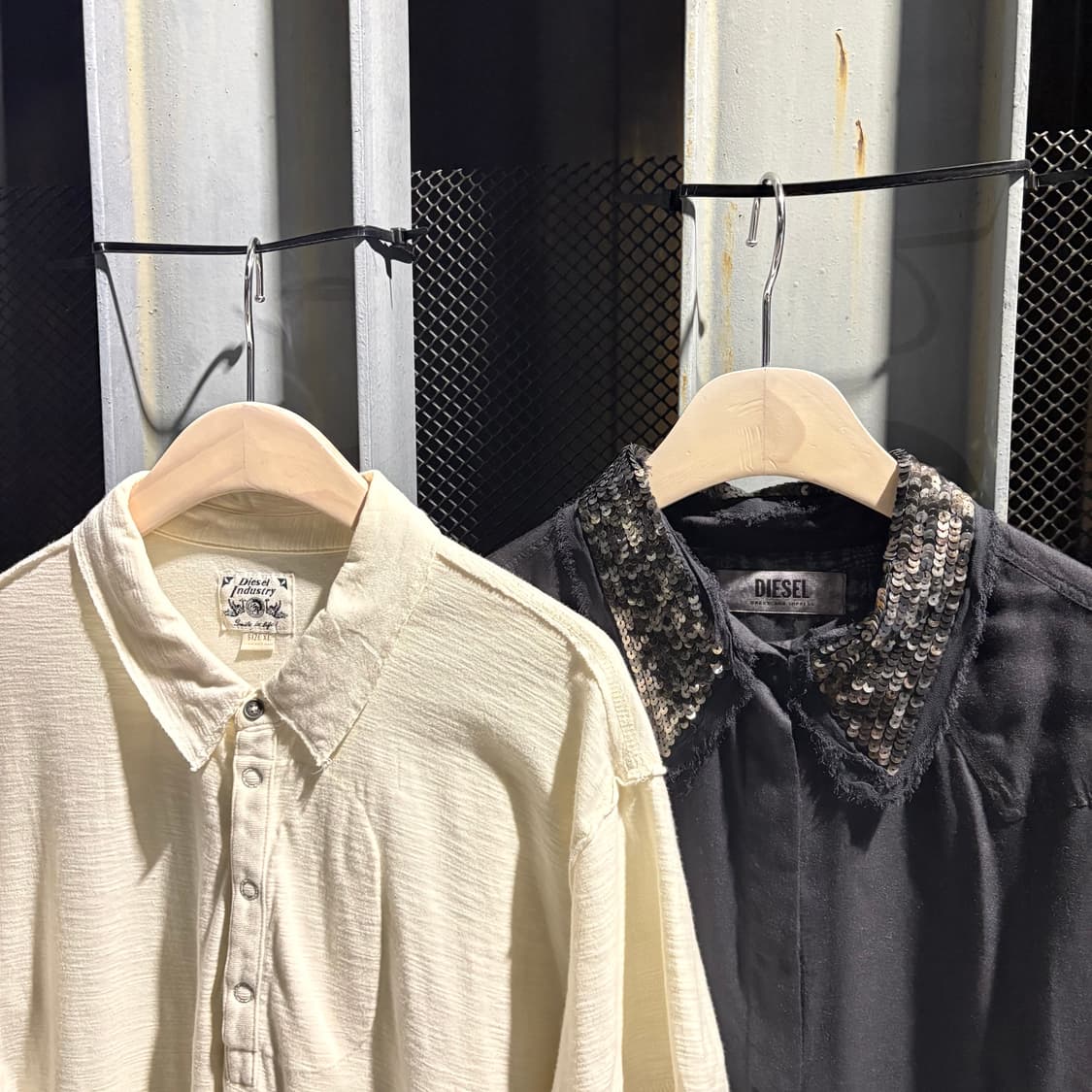 디젤 블랙 스팽글 셔츠 상품이미지8