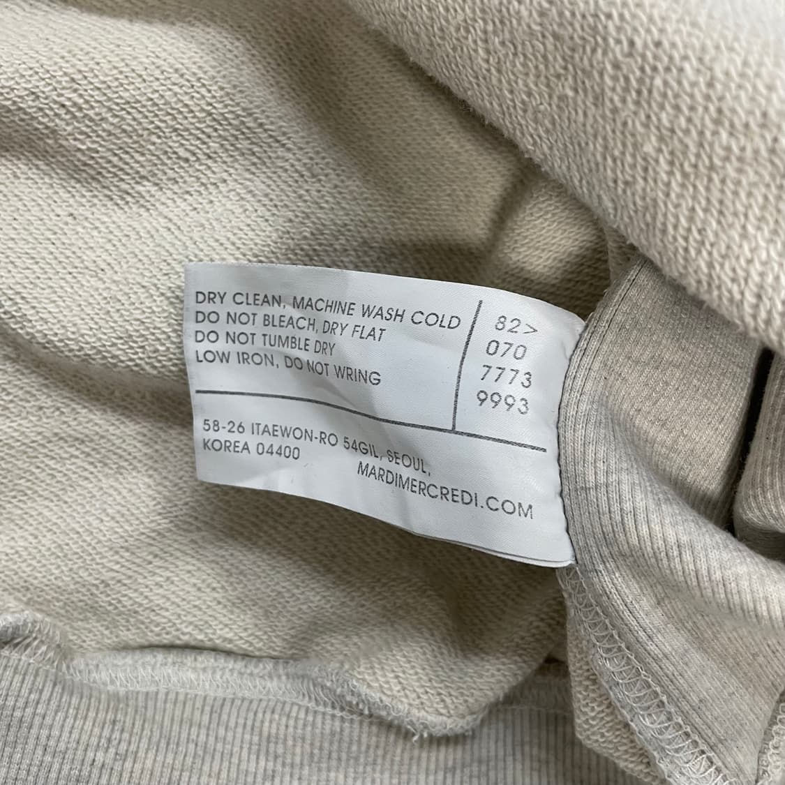 마르디메크르디 플라워 맨투맨 상품이미지5