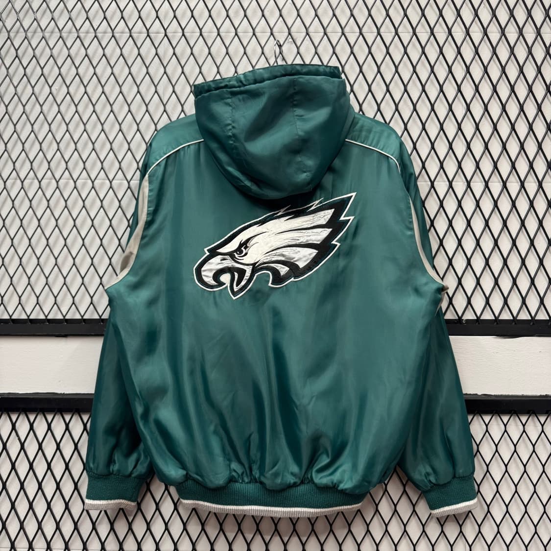 00s NFL X 필라델피아 이글스 후드 점퍼 독수리 빅로고 디테일 그린 상품이미지1