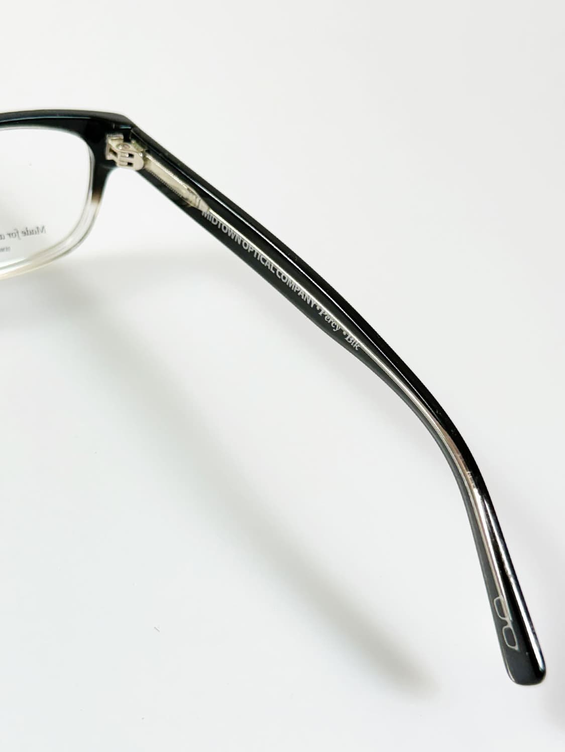 MIDTOWN 블랙 그라데이션 뿔테 스퀘어 빈티지 안경 상품이미지6