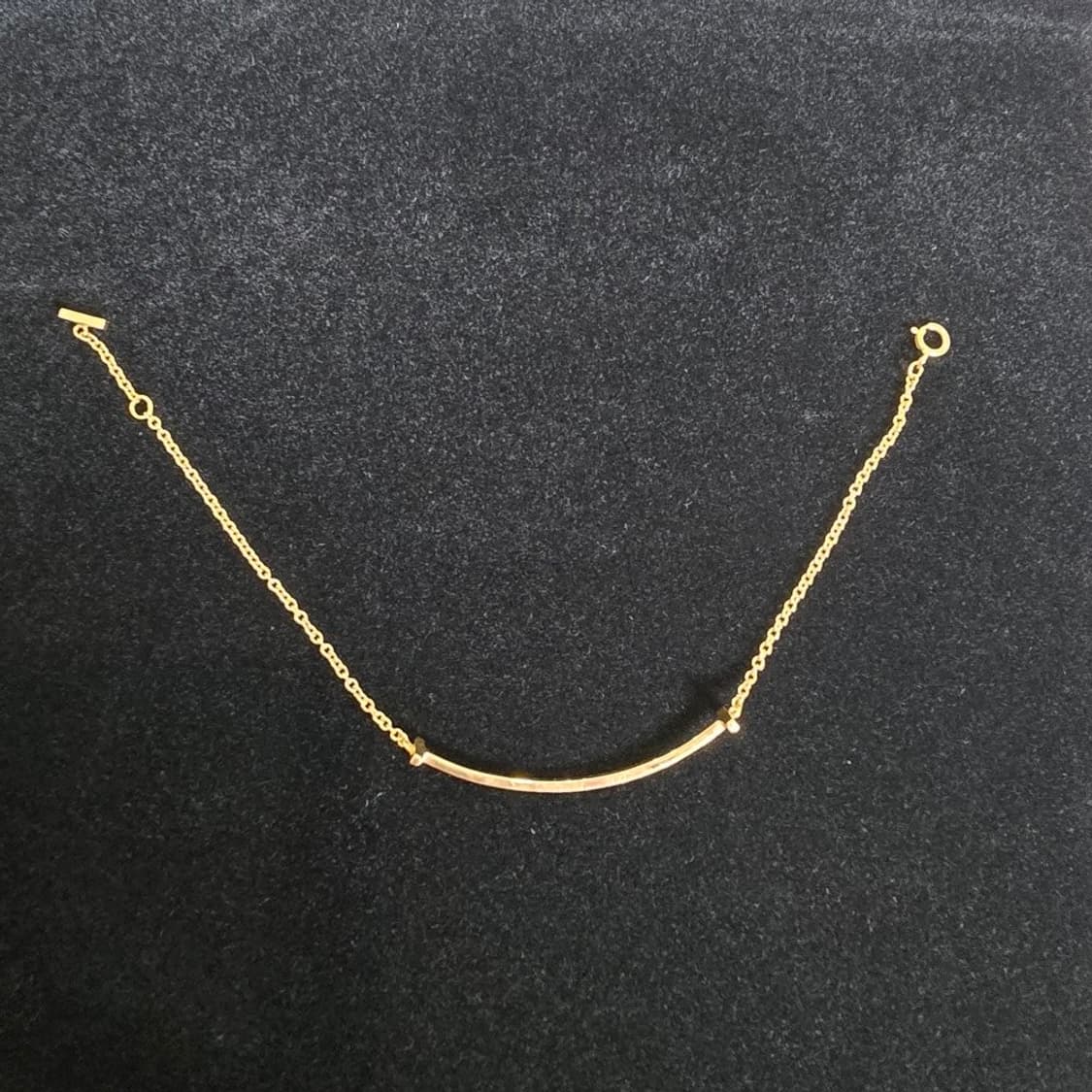 [중고/정품] 티파니앤코 T 스마일 팔찌 옐로우골드 S 상품이미지2