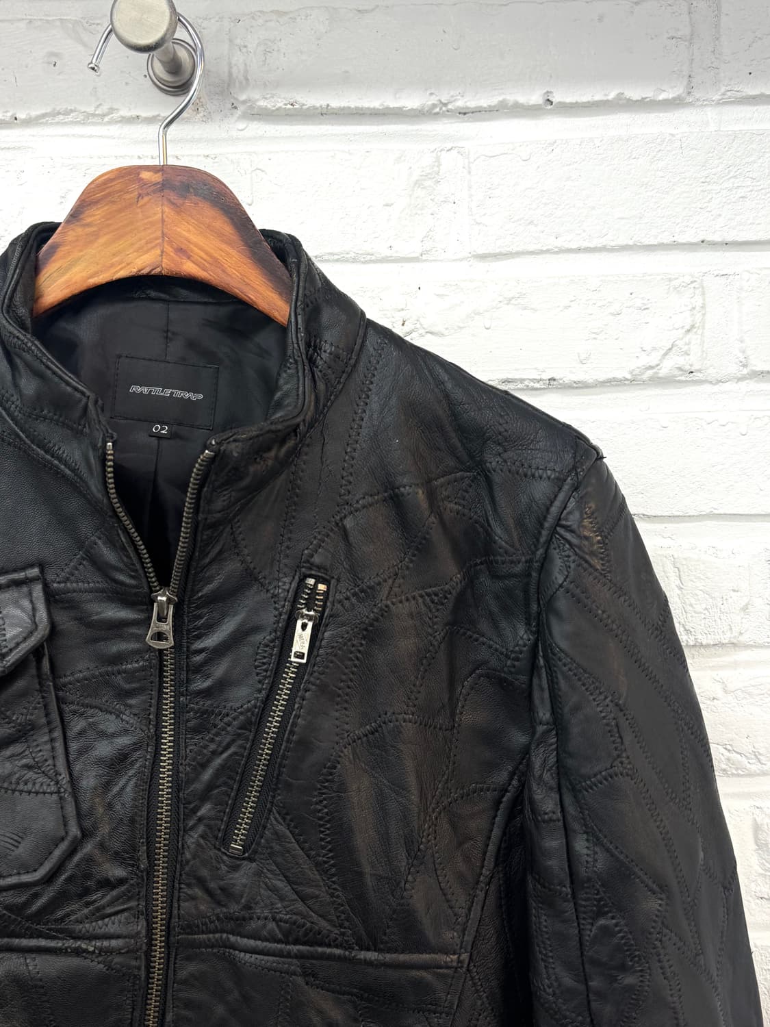 블랙 투웨이라이더 양가죽자켓 상품이미지4