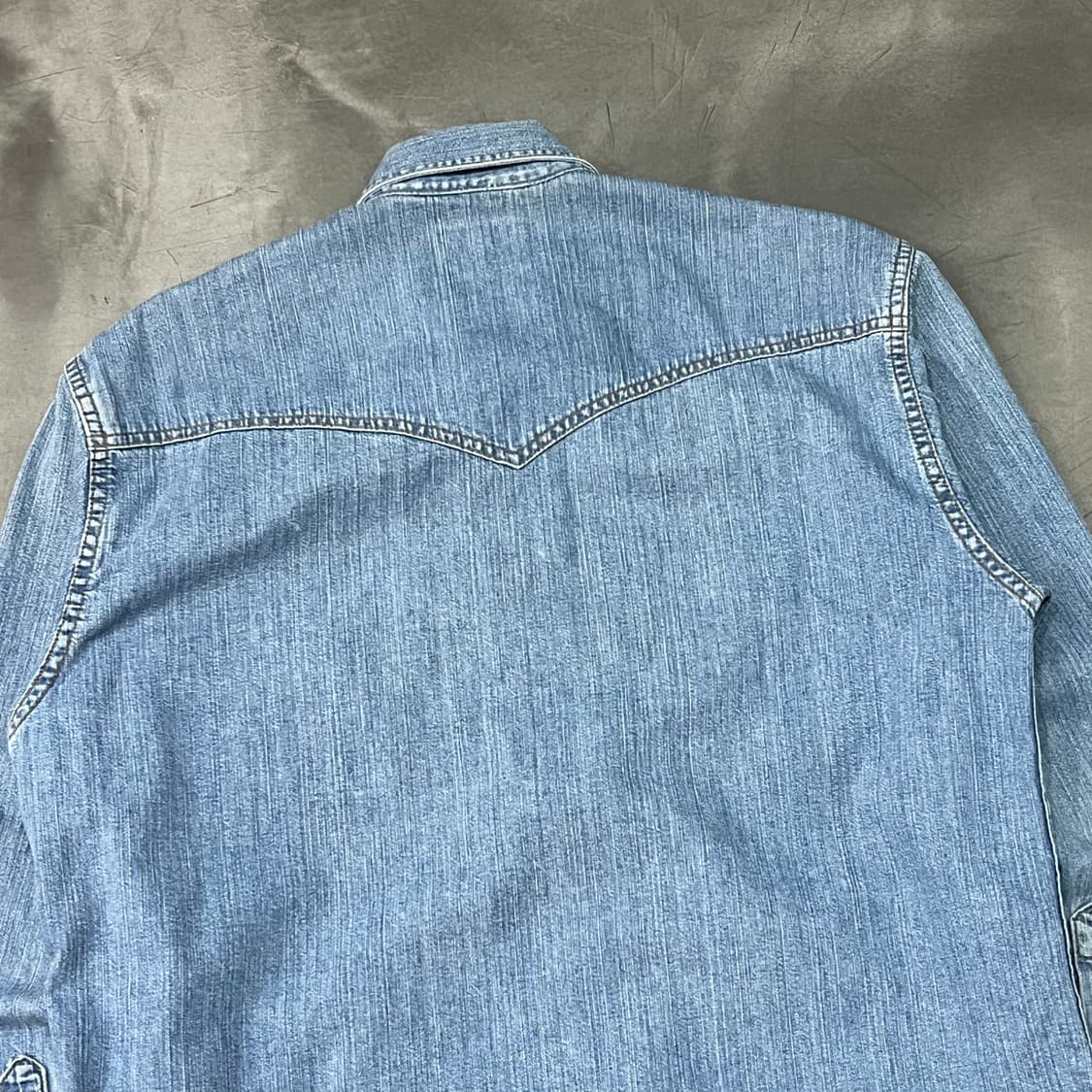  랭글러 웨스턴 데님 셔츠 y14672 상품이미지5