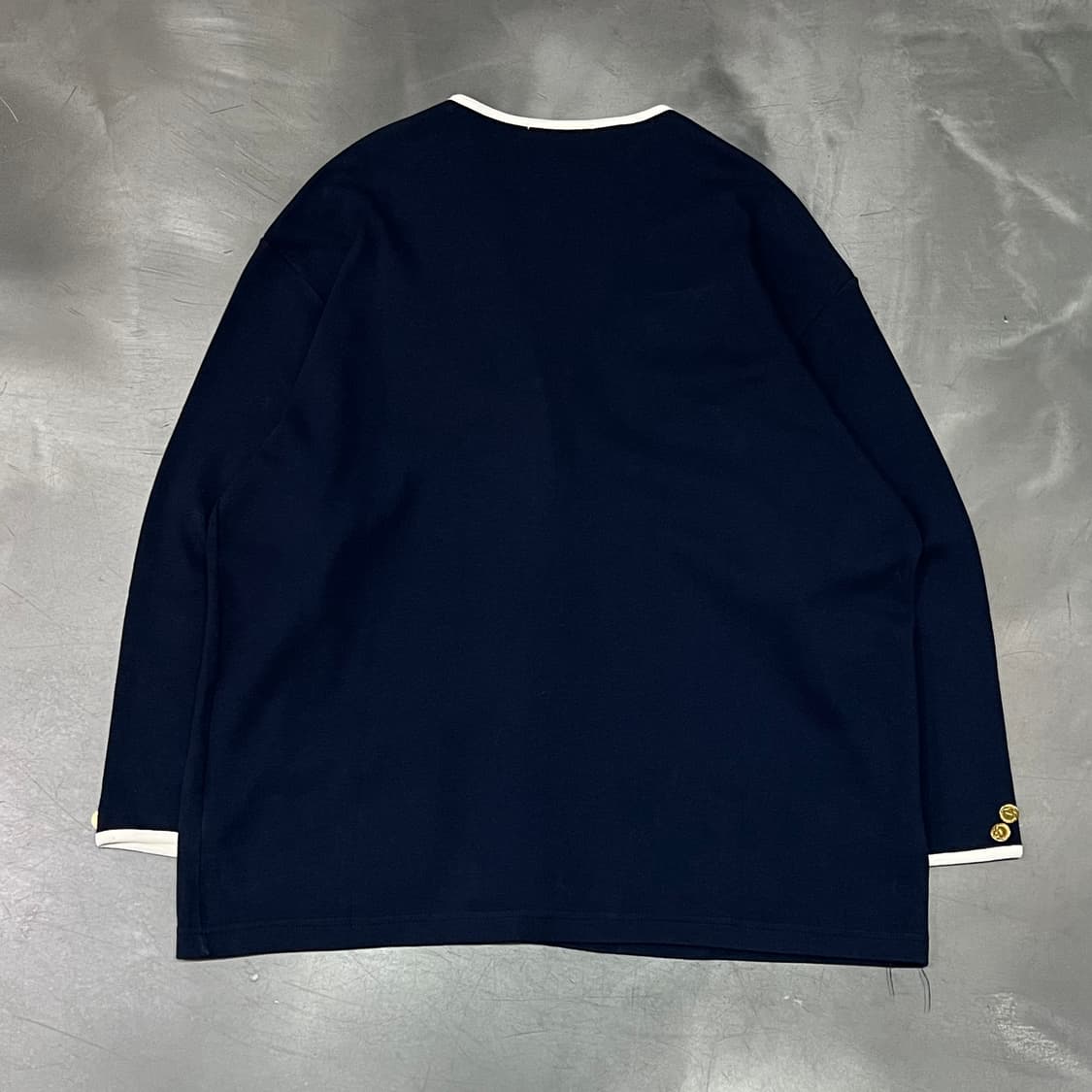  롱샴 배색 금장 가디건 y16267 상품이미지2