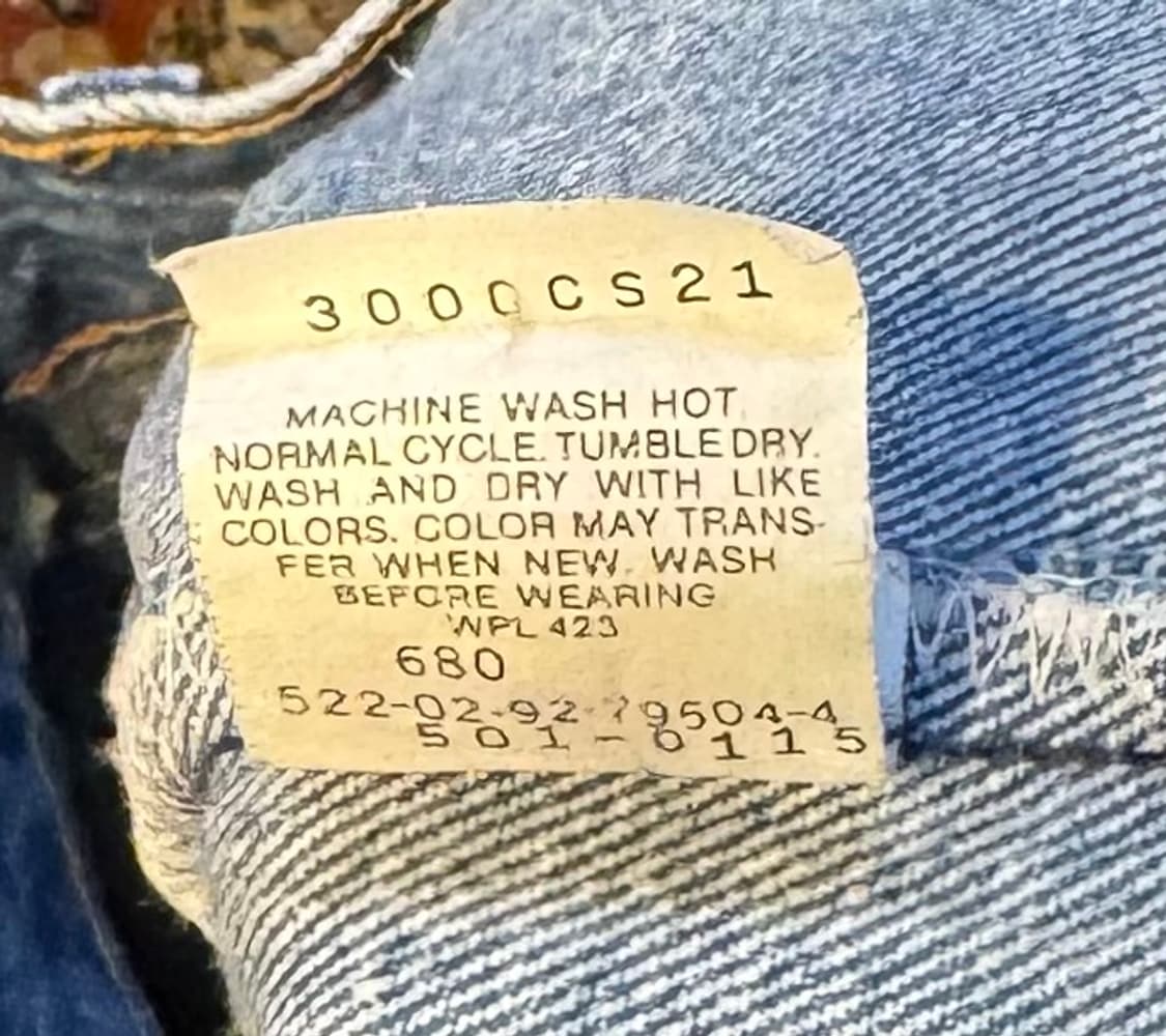 usa 빈티지 리바이스 501 데님 32"(30~31추천) (470) 상품이미지4