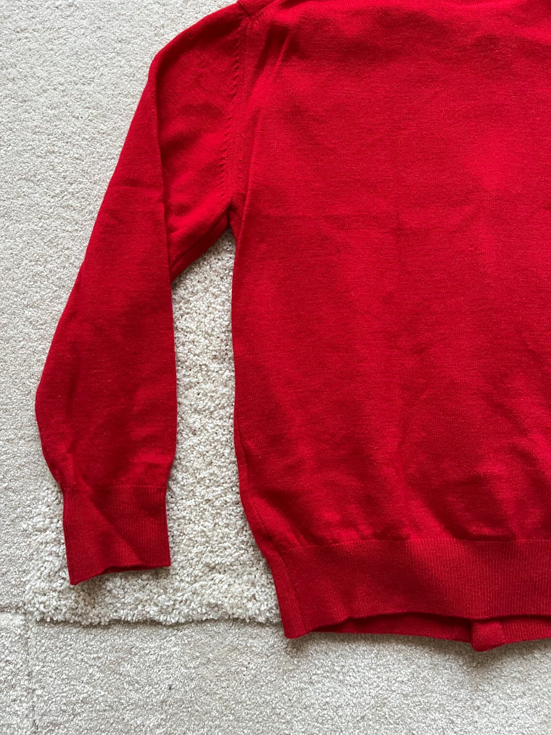 브라운야드 울 라운드 가디건 레드 (100-103) 상품이미지10