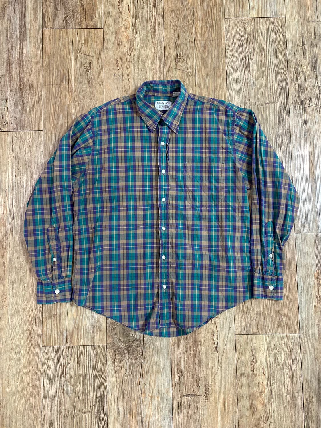 짓먼브로스 커스텀 사이즈 체크 셔츠 made in usa M 상품이미지2