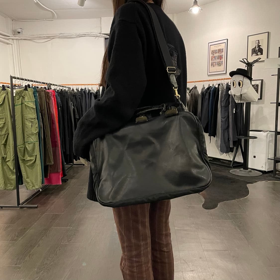 요지야마모토 레더 트래블 백 상품이미지4