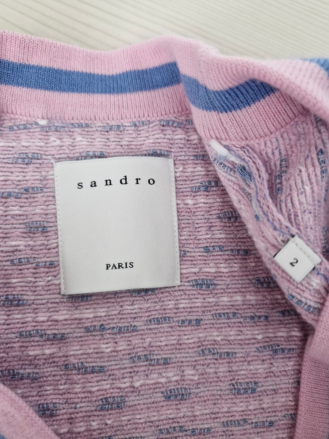 산드로(SANDRO)트위드 이펙트 가디건 상품이미지8