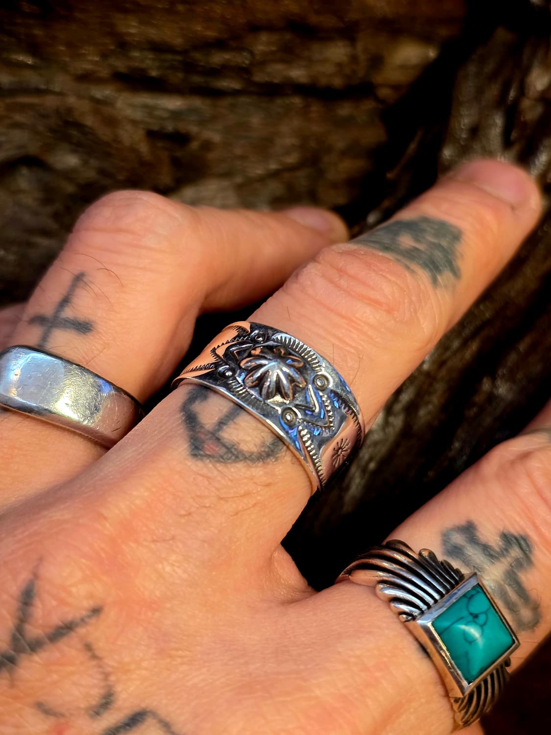 3cross silver925 navajo totem indi ring 상품이미지5