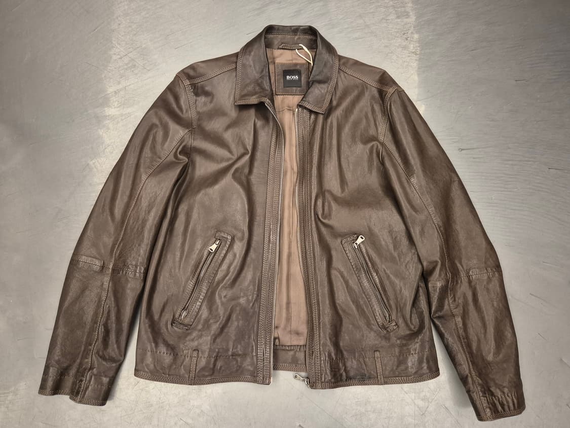 휴고보스 양가죽 싱글 자켓 상품이미지1
