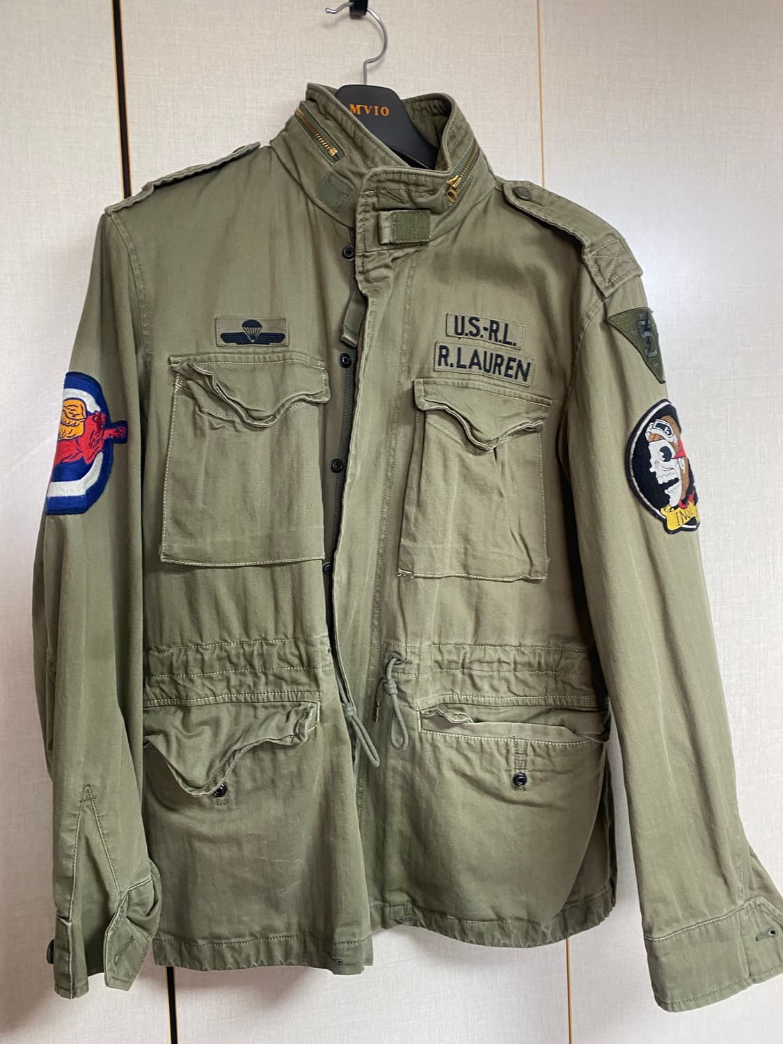 폴로 랄프로렌 해골패치 야상 자켓 M(105)사이즈 상품이미지1