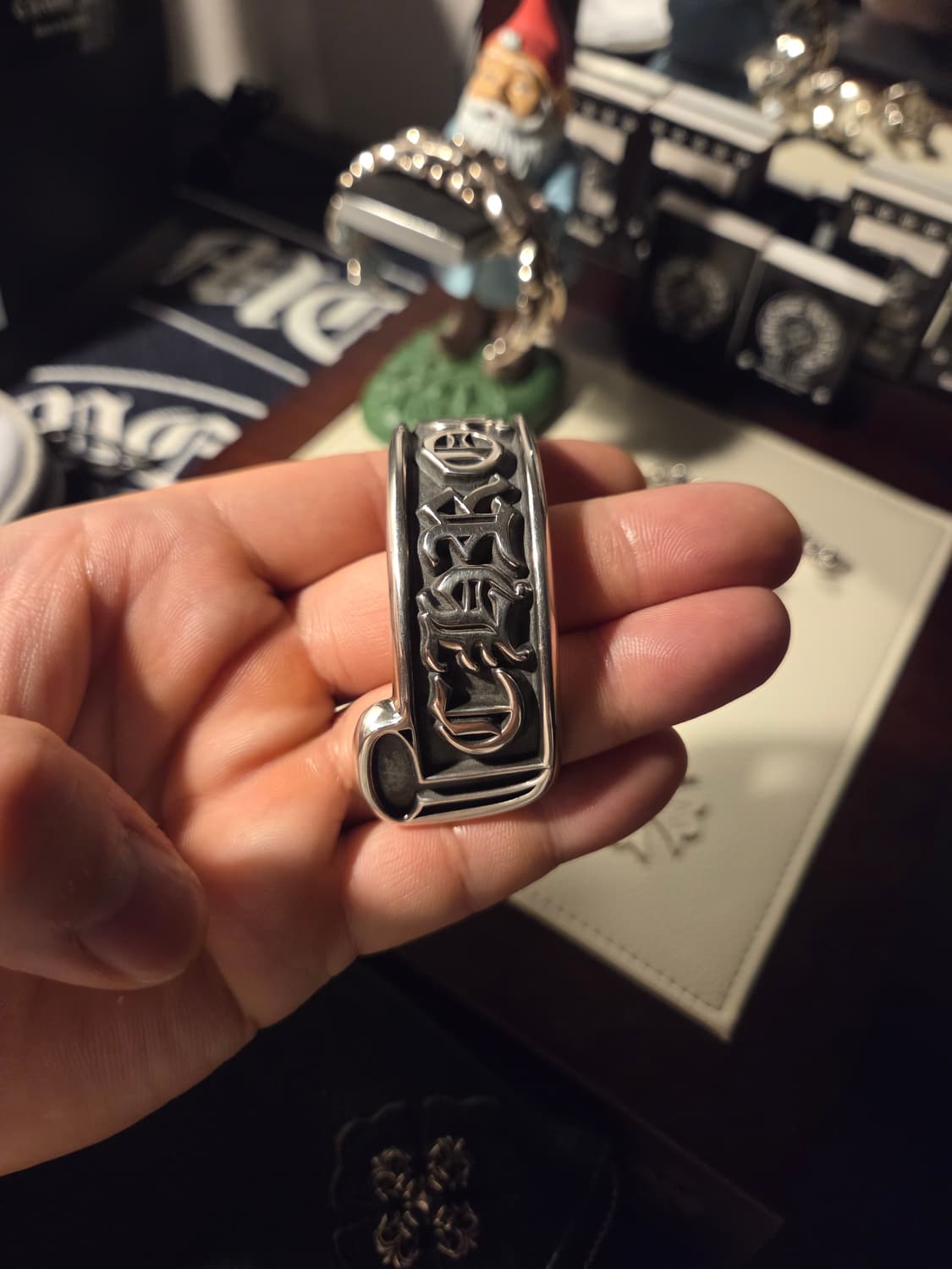 크롬하츠 스크롤 로고 뱅글팔찌(정품) 상품이미지4