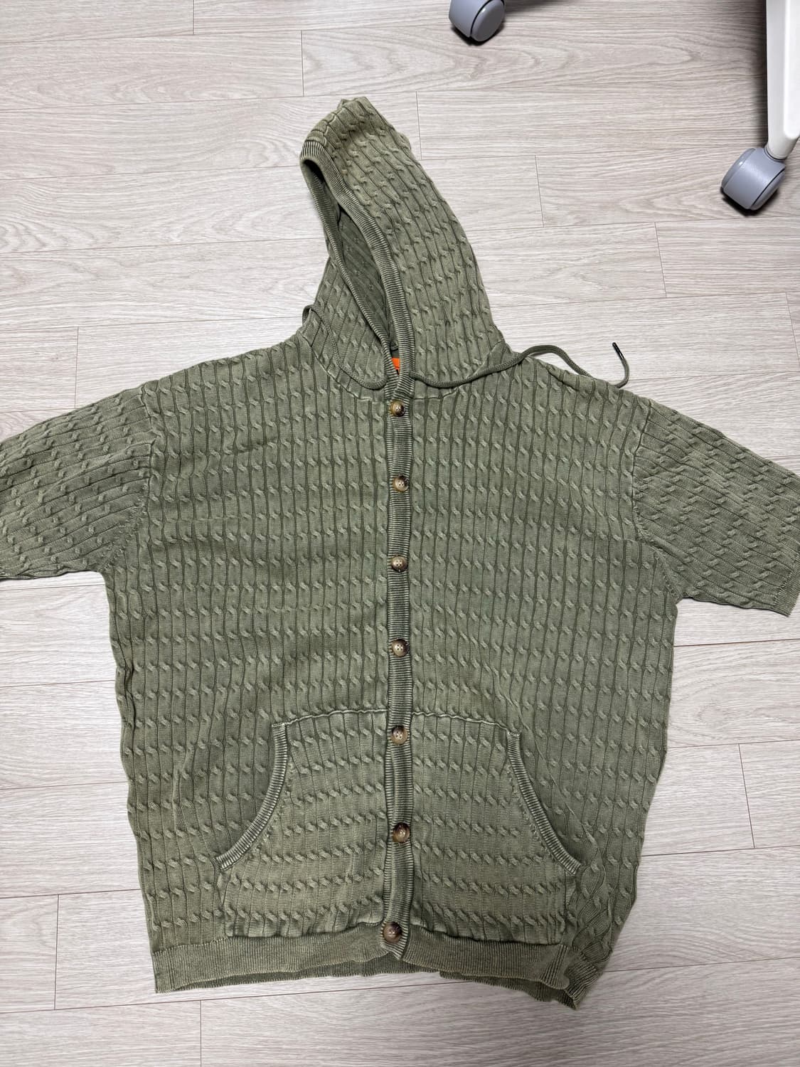 디미트리블랙 반팔 후드 니트 상품이미지1