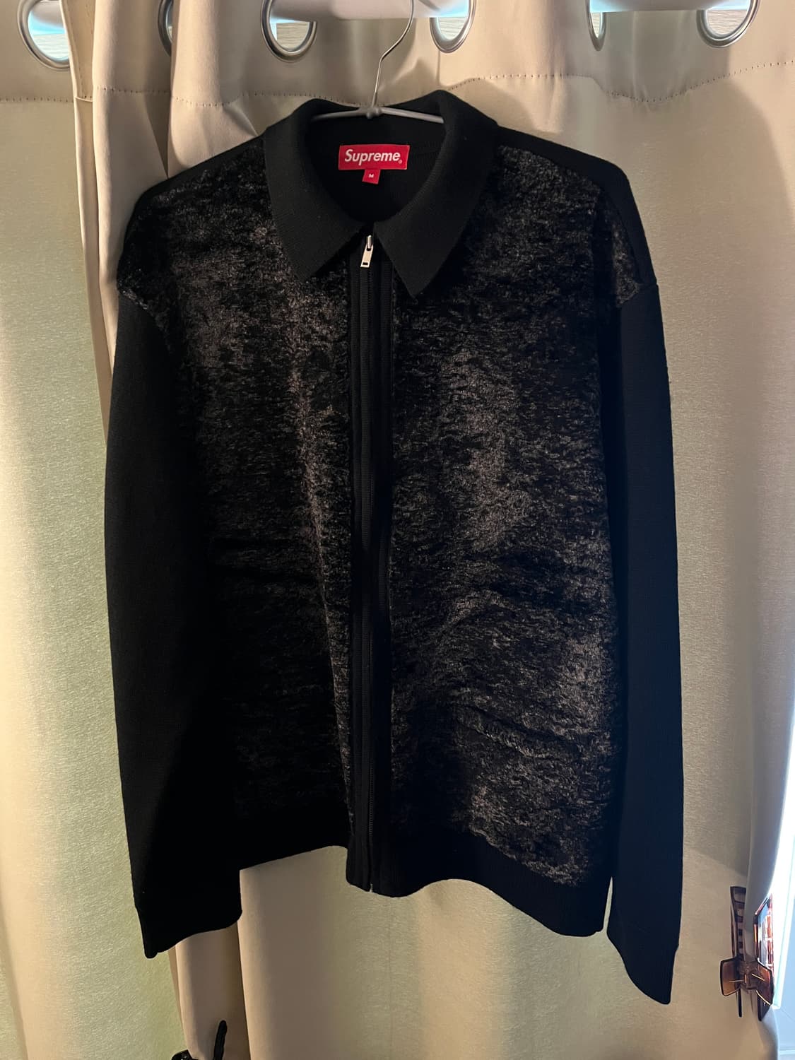 슈프림 supreme faux fur zip-up cardigan (M) 상품이미지1