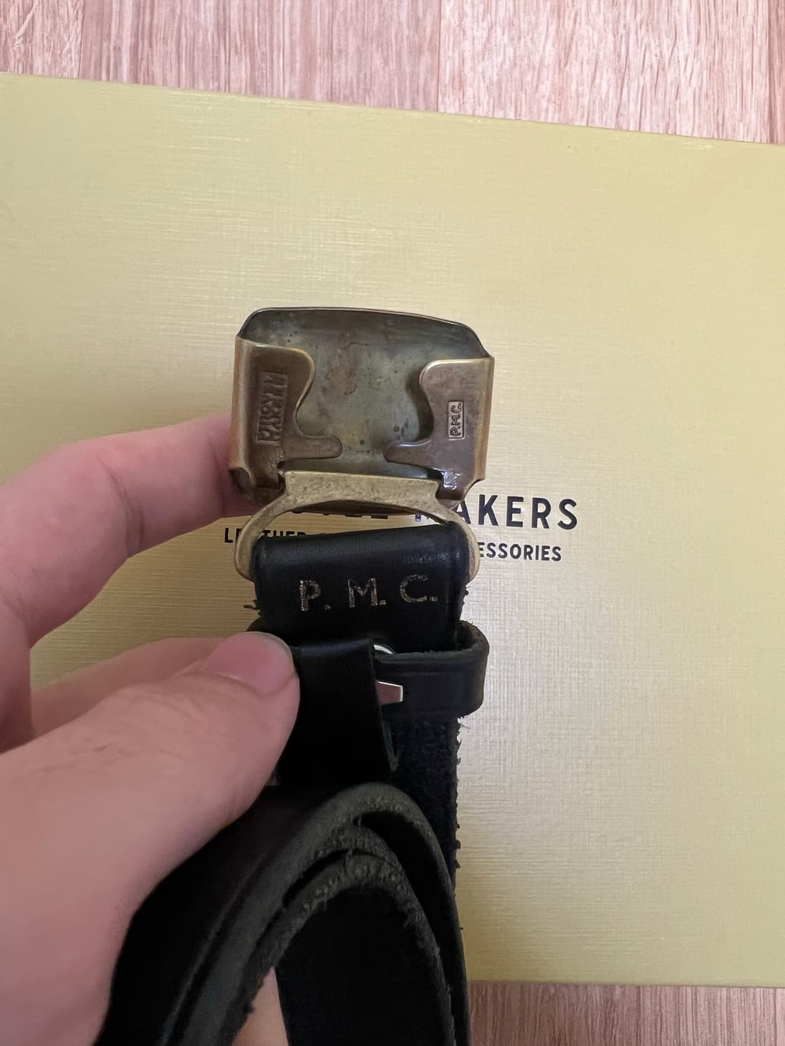 피그벨 히콕 벨트(블랙X황동 / 32사이즈) 상품이미지5