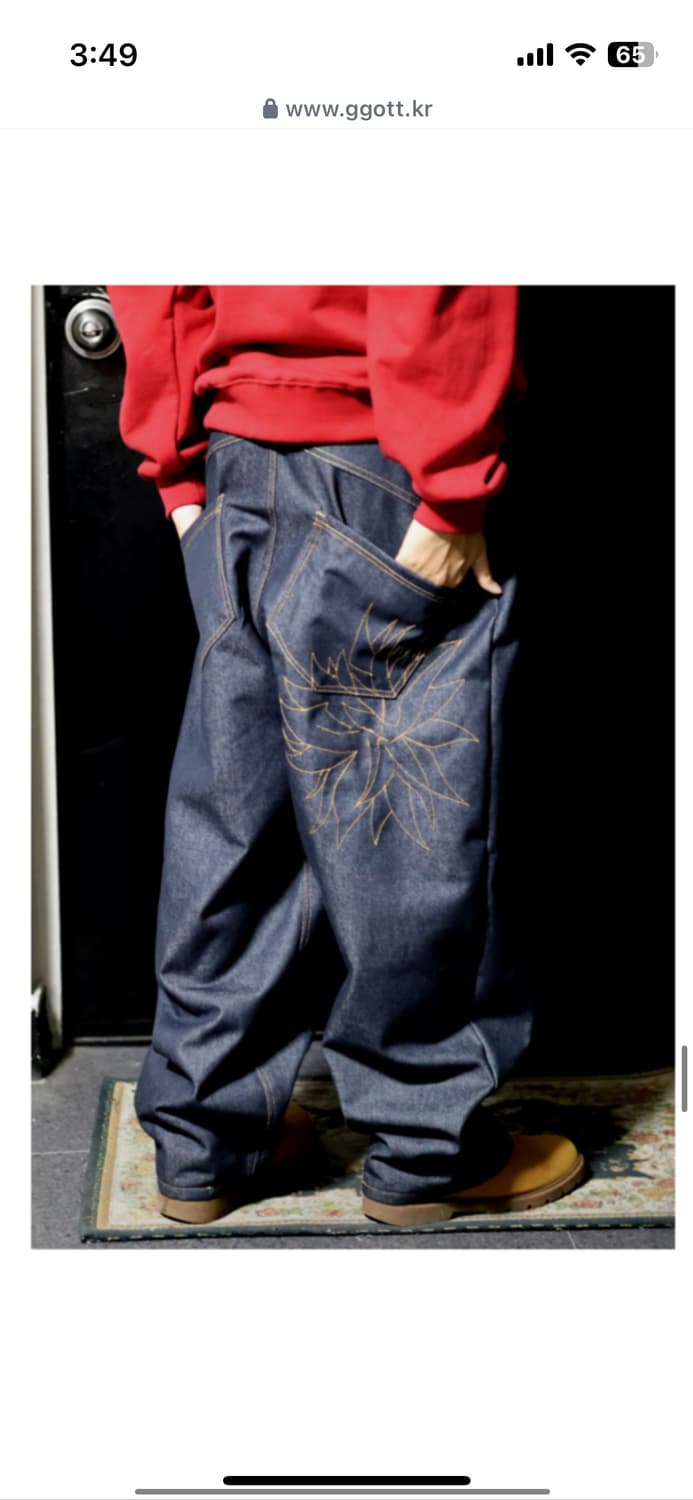 100개 한정 자수 핸드메이드 데님 상품이미지6