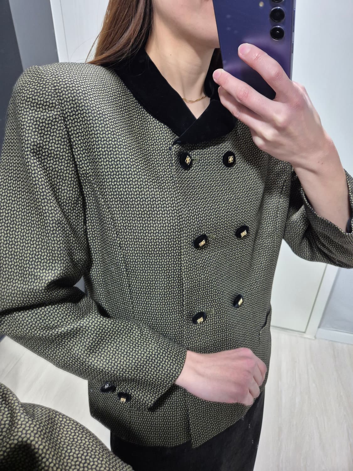 빈티지 더블 버튼 자켓.이태리 상품이미지10