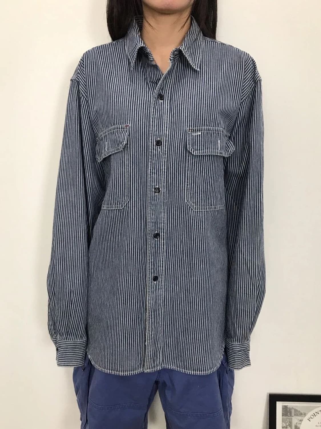 Right On Stripe Work Shirt 상품이미지2
