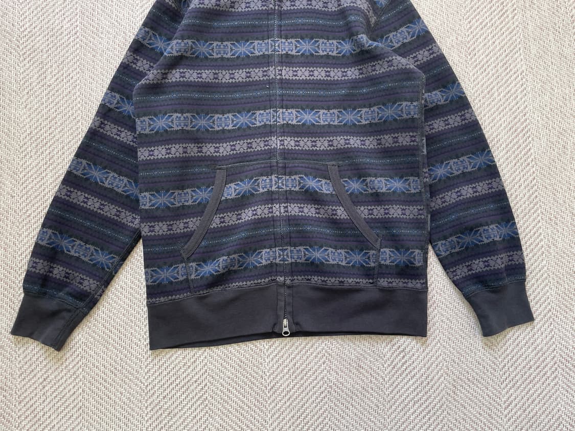 유니클로 재팬 노르딕 패턴 후드집업 상품이미지2