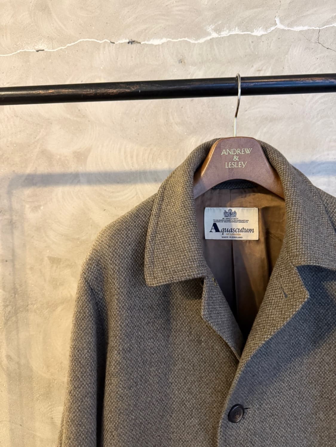 아쿠아스큐텀 트위드 코트 남성100 상품이미지3