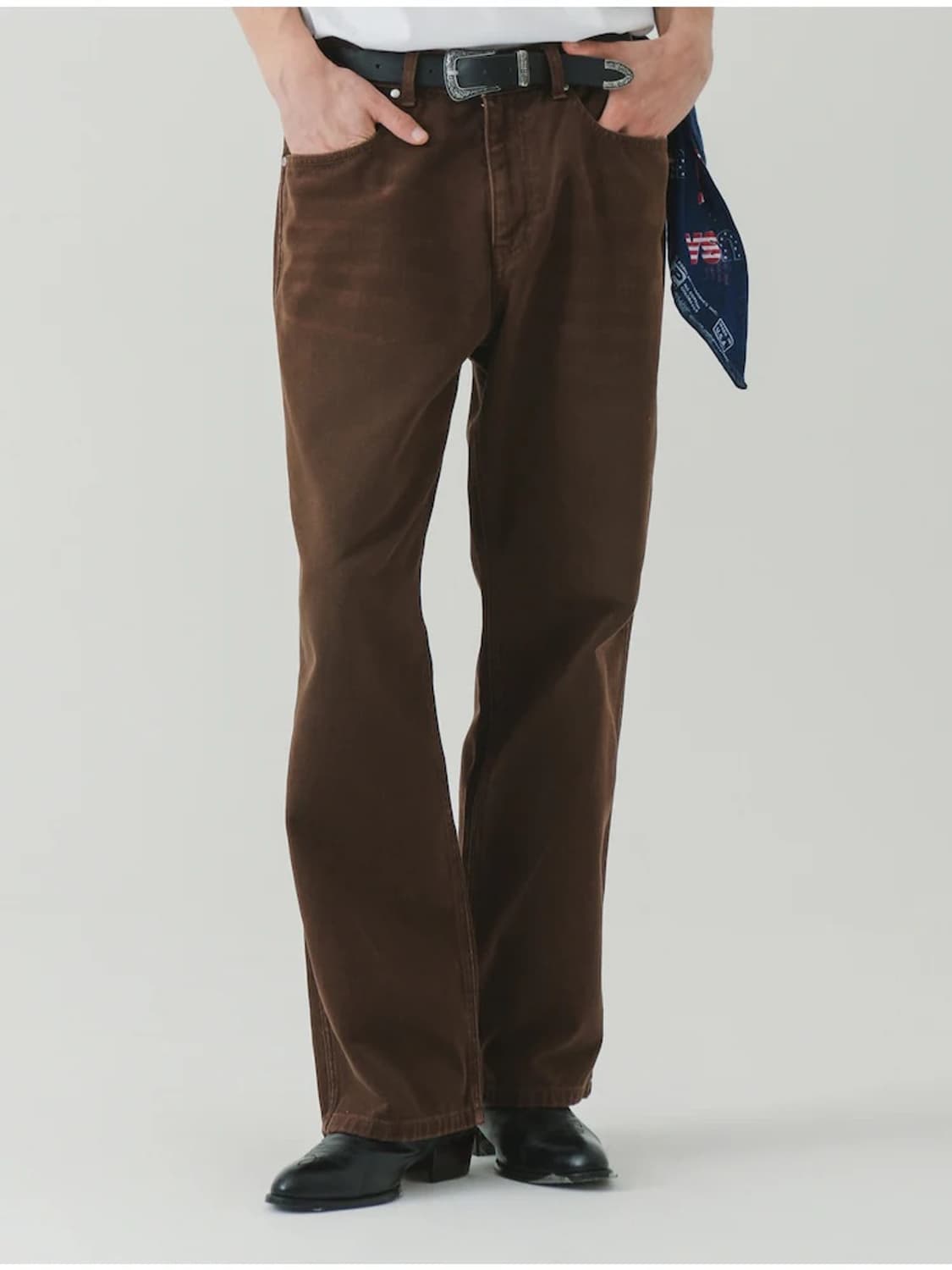 랭글러 브라운 부츠컷 데님팬츠 상품이미지1