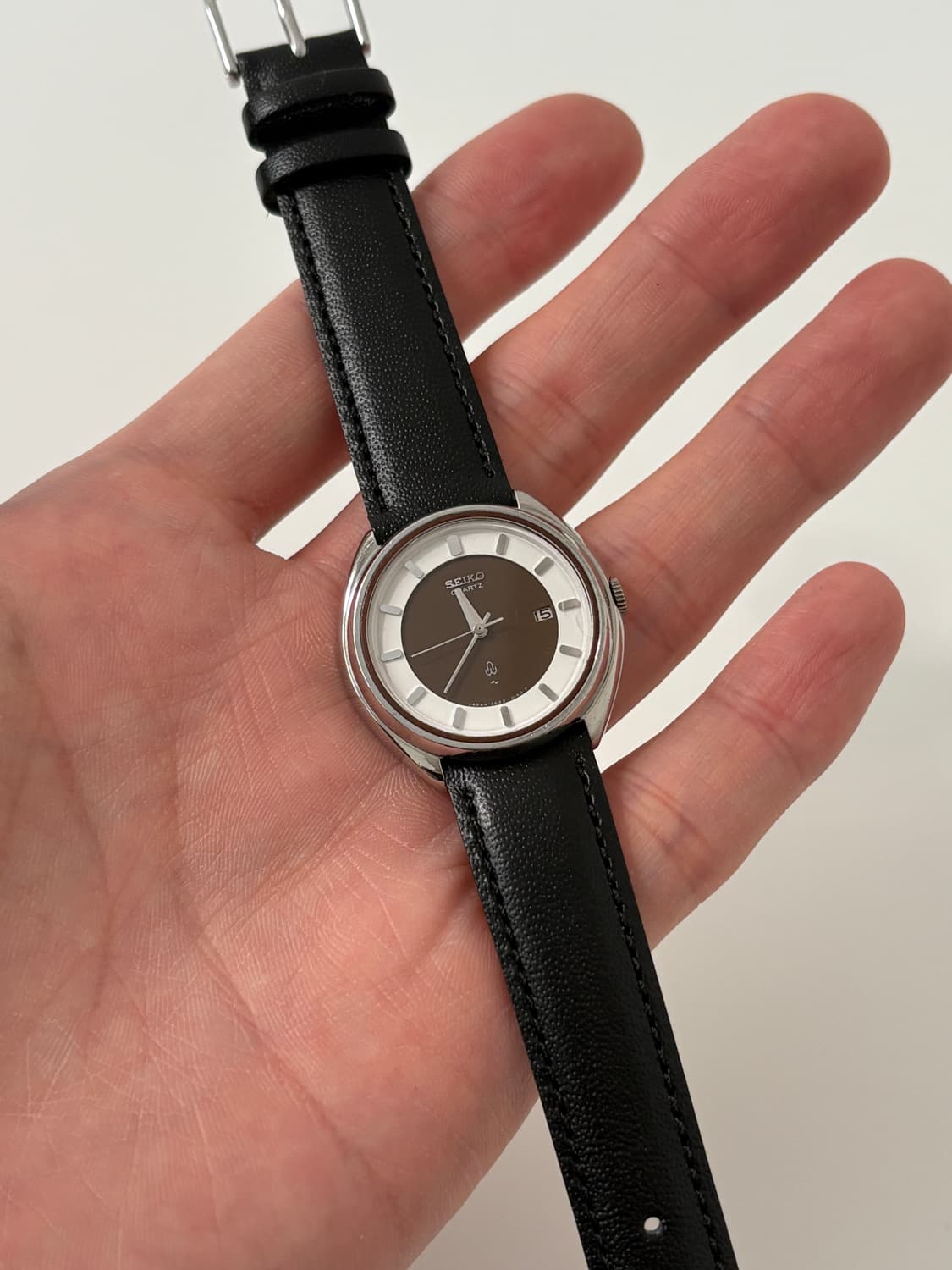 70s brown dial silver ladies quartz 상품이미지2