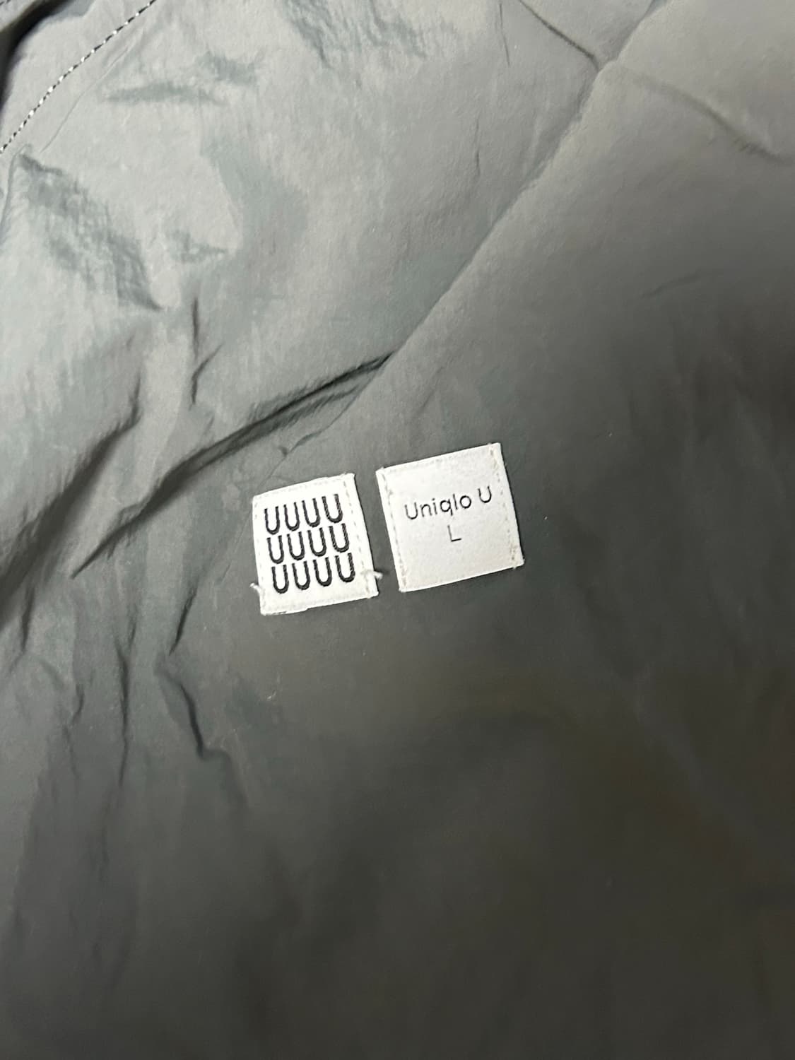 [L] 유니클로u 피쉬테일 다크그린 L 상품이미지3