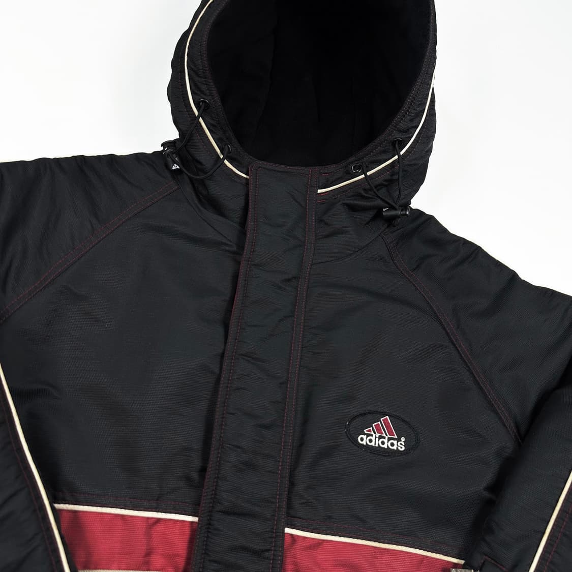 90s 아디다스 스키 올드스쿨 후디 점퍼 블랙 L 상품이미지3