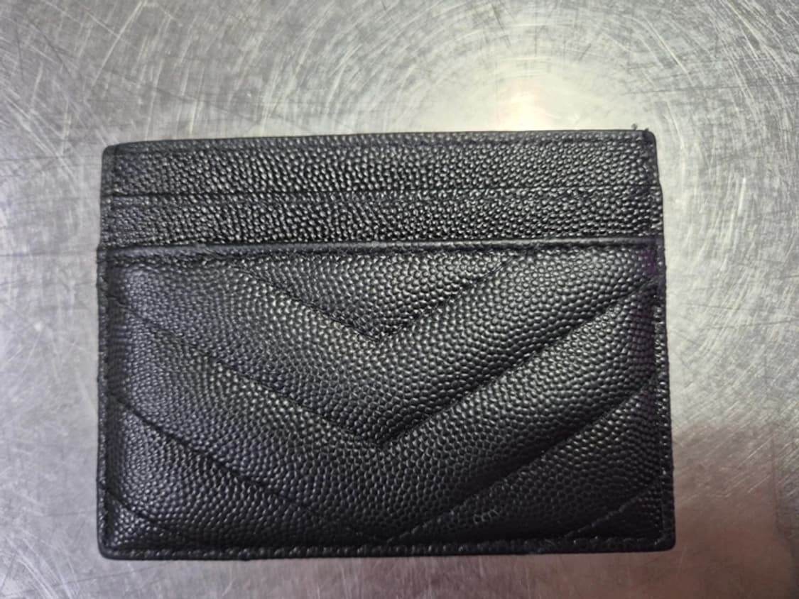 [정품] 생로랑 캐비어 금장 쉐브론 카드지갑  YSL 상품이미지2
