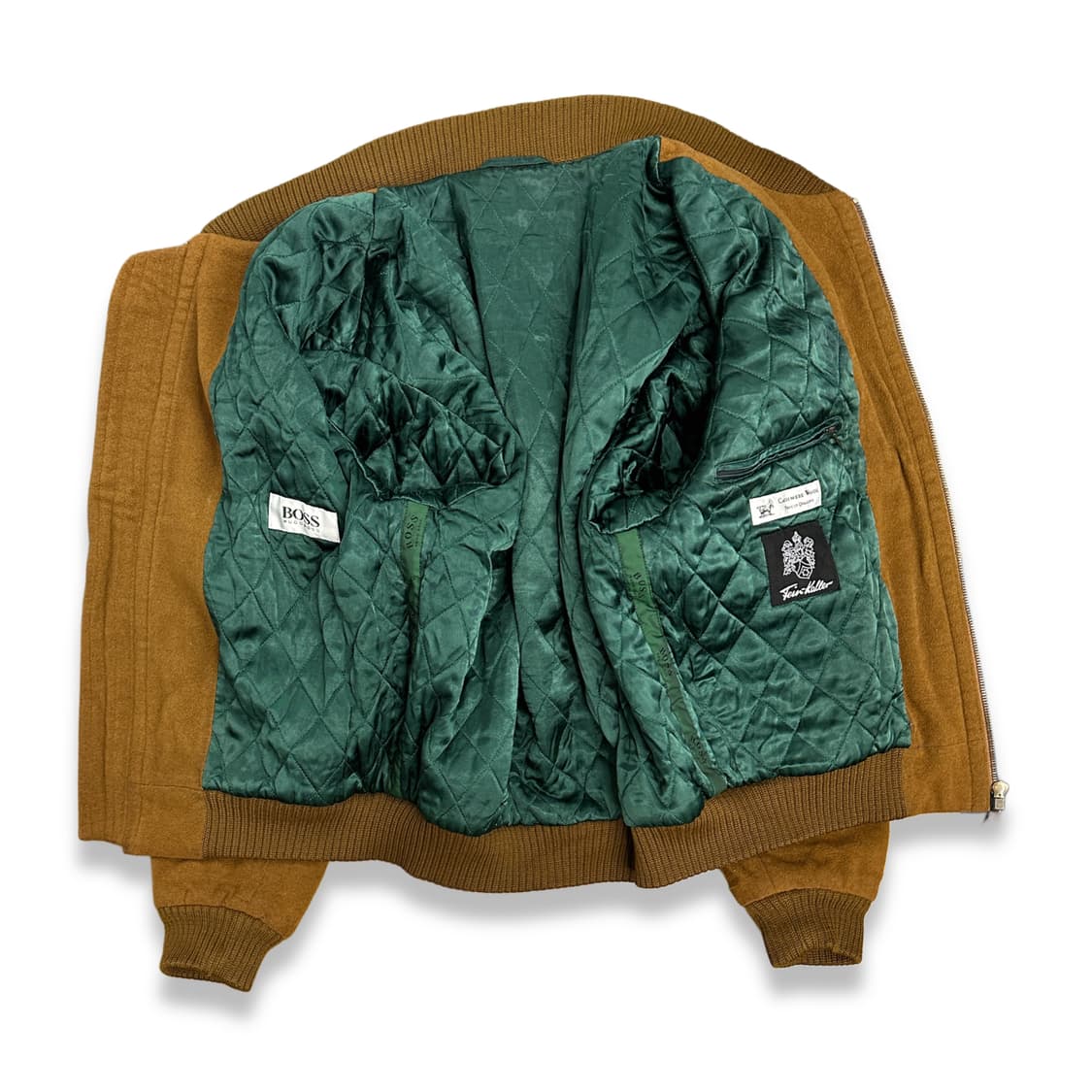 00s HUGO BOSS 캐시미어 봄버 자켓 XL 상품이미지3