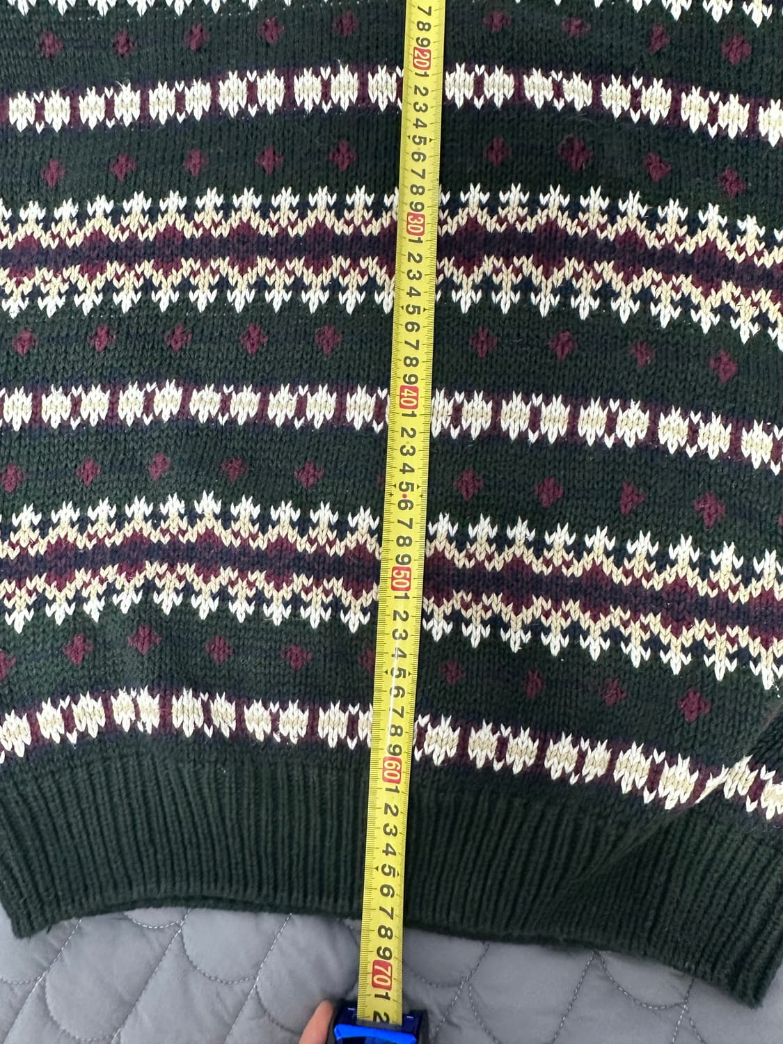 [XL] 빈티지 아가일 니트 상품이미지3