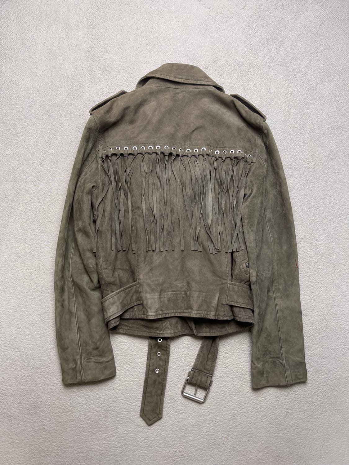 [4] all saints 올세인츠 가죽 프린지자켓- - 라이더자켓 (여 상품이미지2