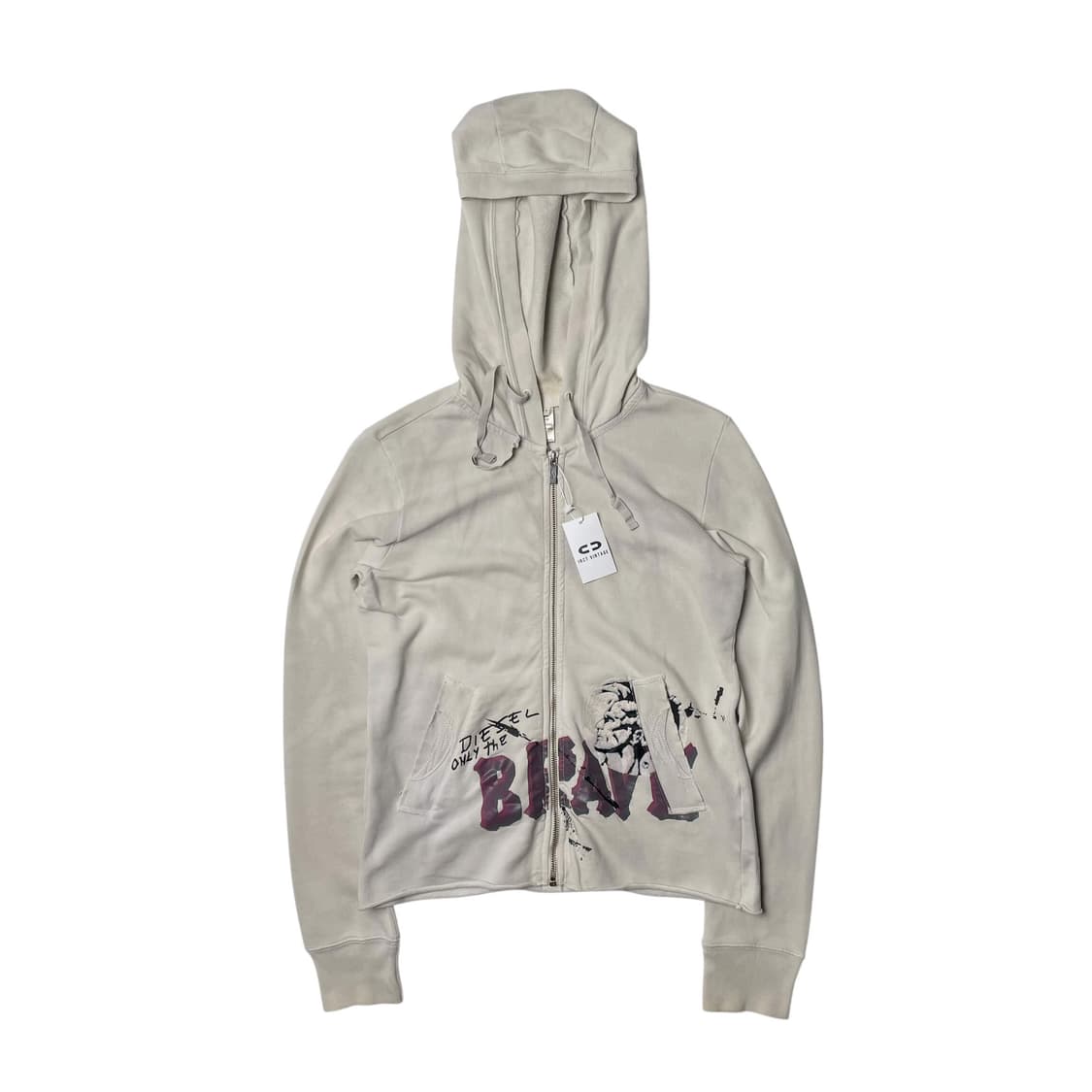 Diesel 'BRAVE'  크롭 집업 후드 상품이미지1