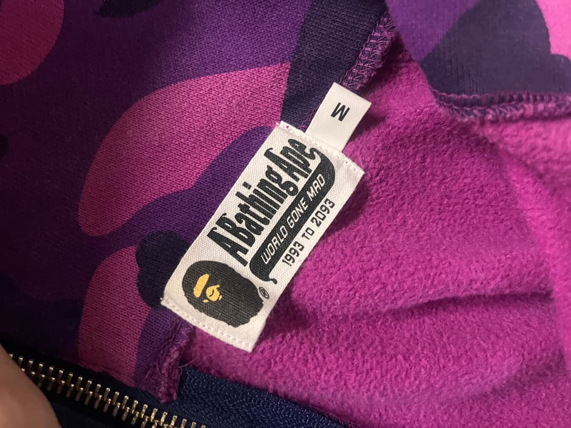 새상품급) 베이프 세퍼레이트 아수라 샤크 후드집업  상품이미지3