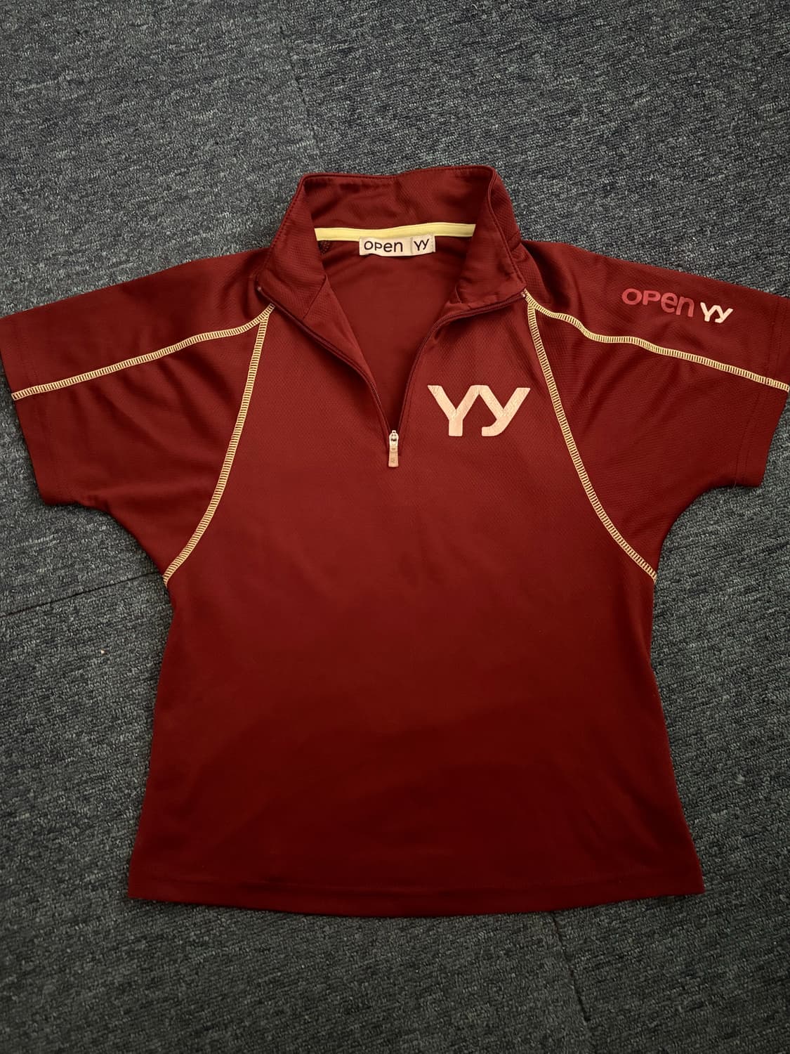 OPENYY CYCLING JERSEY TOP 사이클링져지탑 버건디 상품이미지2