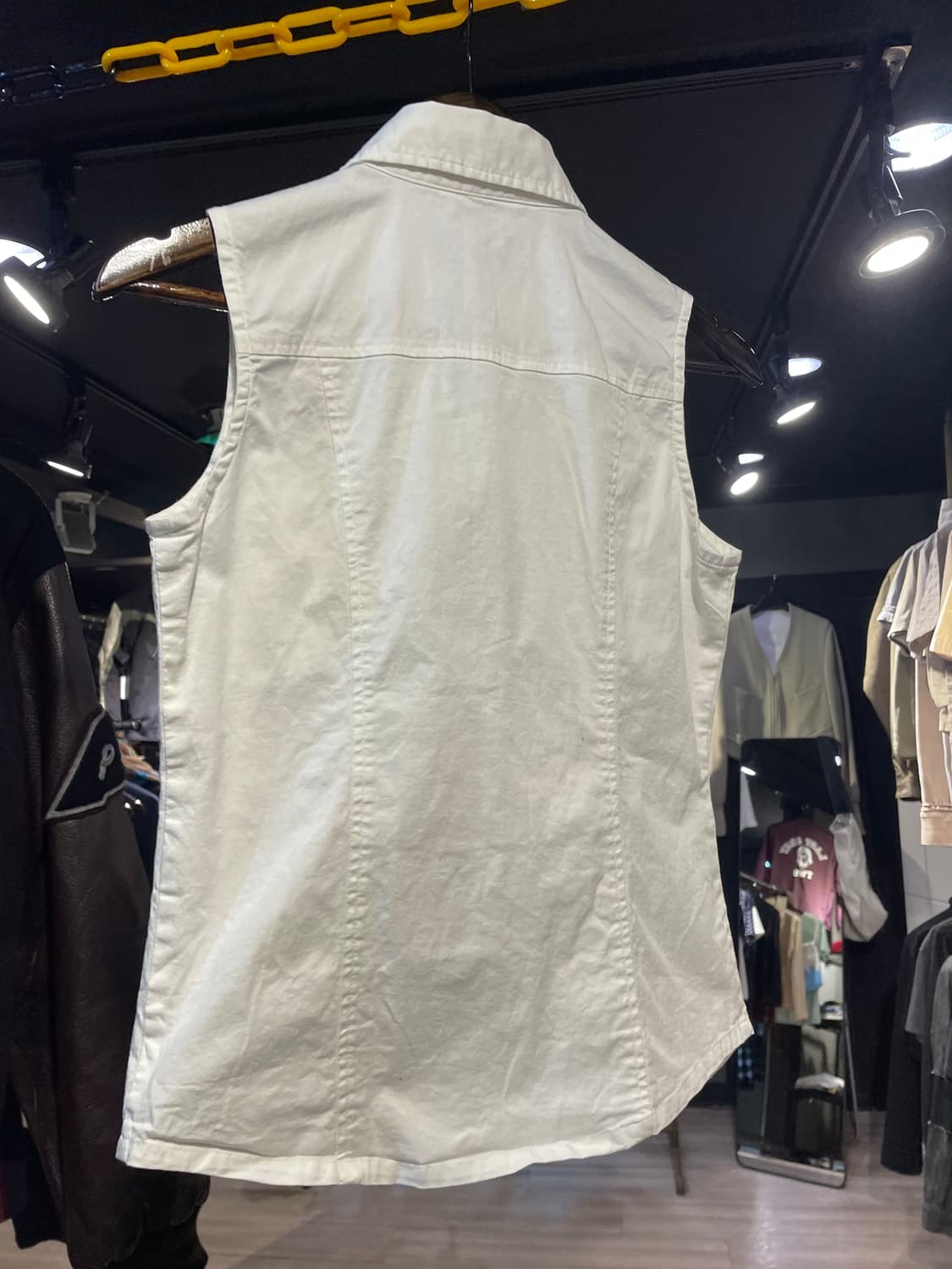 Vintage white vest 상품이미지3