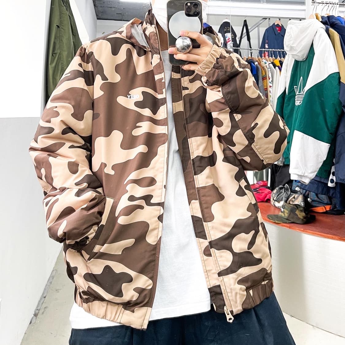 오베이 아이즈 로고 데저트 카모플라쥬 점퍼 상품이미지3