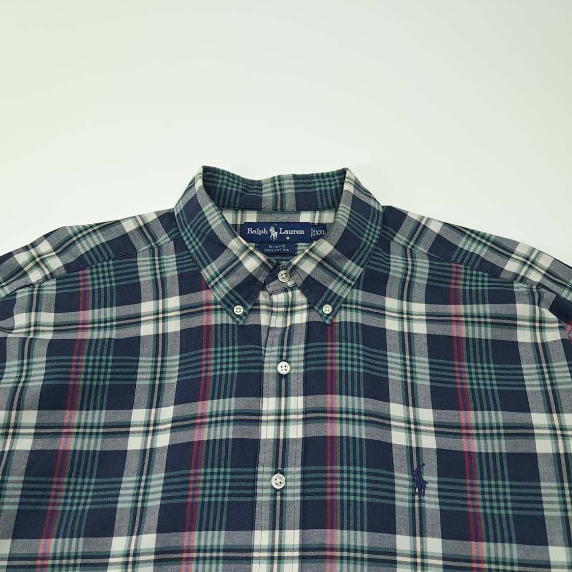 CL687 2XL 폴로 90s 클래식 타탄체크 버튼다운 셔츠 남방 상품이미지2