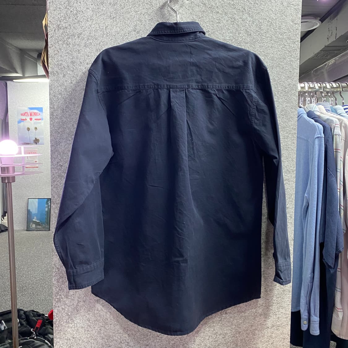 칼하트 포켓로고 네이비 워크 셔츠 B3736 상품이미지4