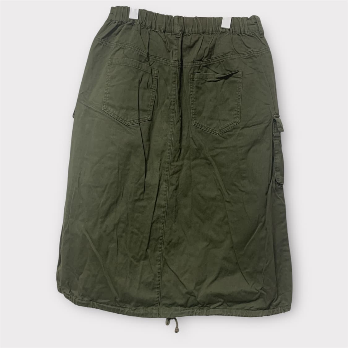 Naneu 카키 카고 롱스커트 55-66-77 상품이미지2